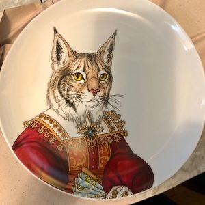 West Elm Dapper Animal Lynx Plate